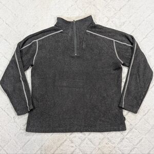 Kuhl Sweater Mens XL Gray Fleece Pullover Europa ¼ Zip Performance Travel